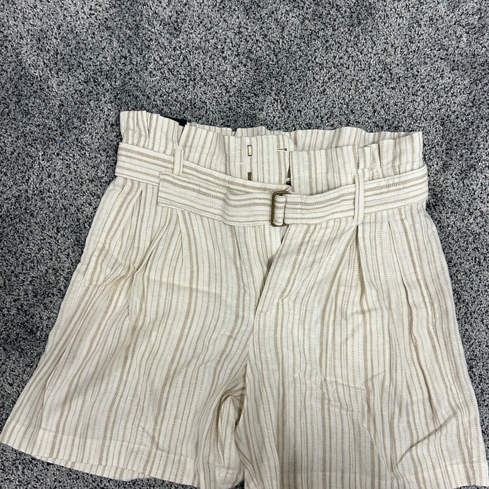 Banana Republic Tan High Waist Shorts with Belt